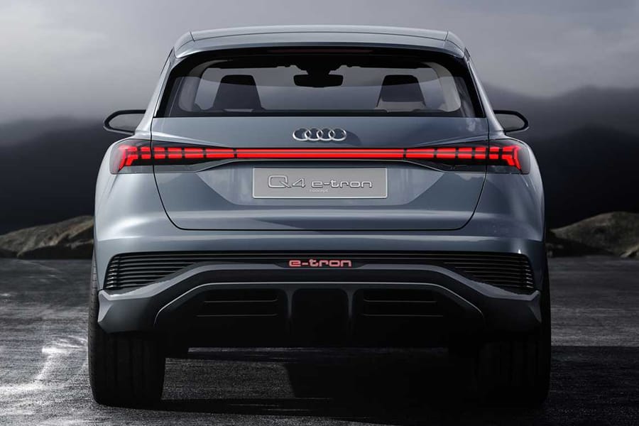 Audi Q4 Sportback E Tron back view