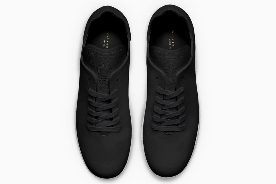 oliver cabell black leather sneaker