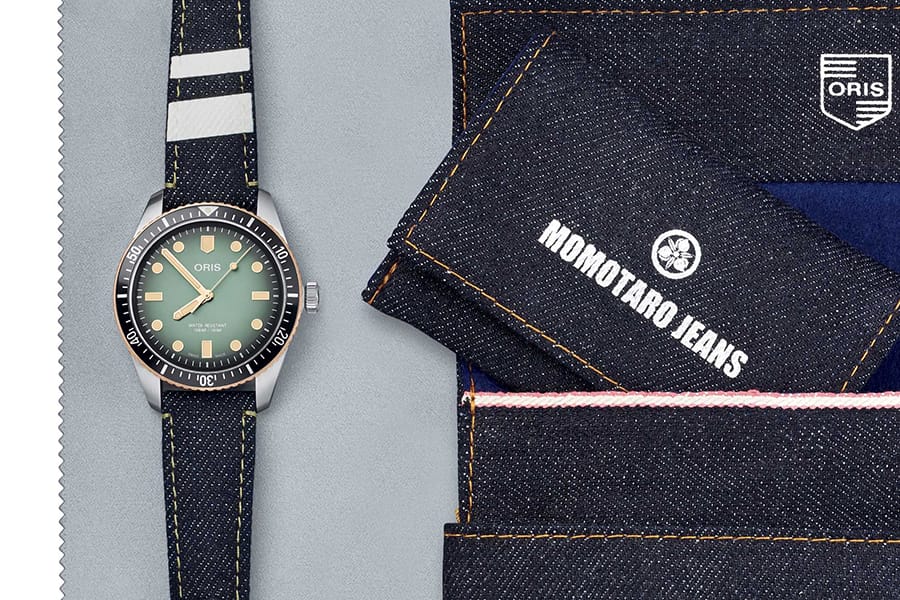 Oris x Momotaro Denim Watch set