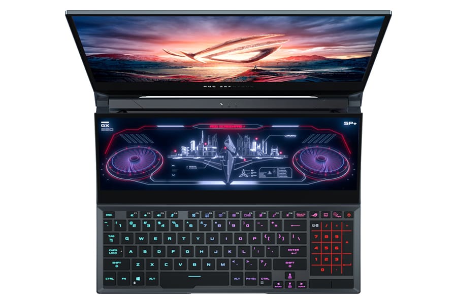 ASUS ROG Zephyrus Duo top view