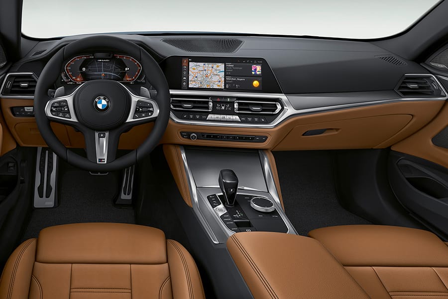 BMW 4 Series Coupe dashboard and steering wheel