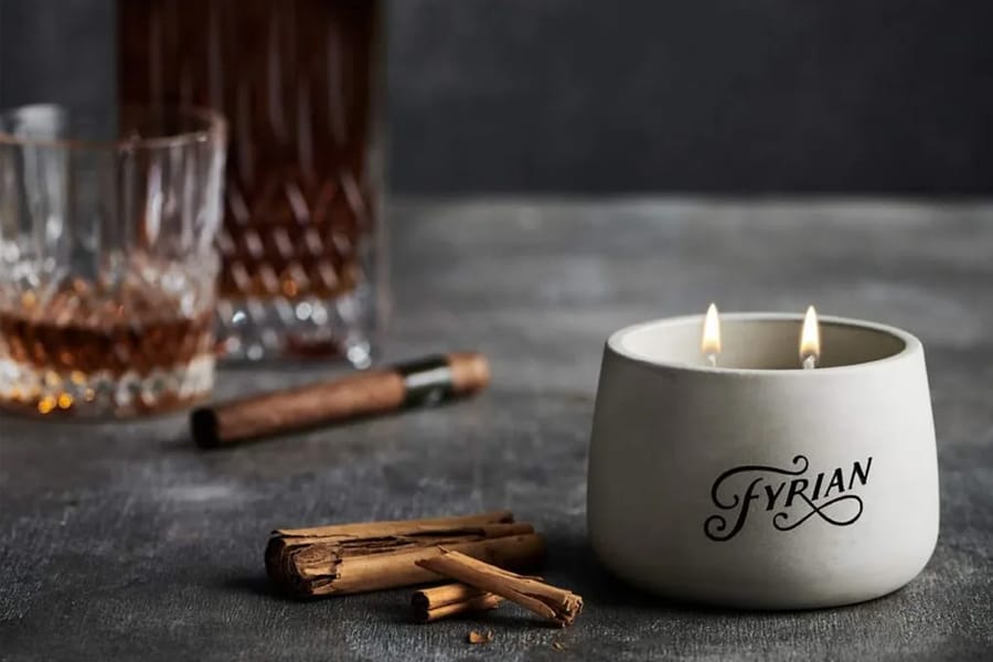 Fathers day gift guide under 200 Fyrian candle