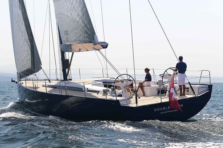 IWC x Solaris Yacht on the sea