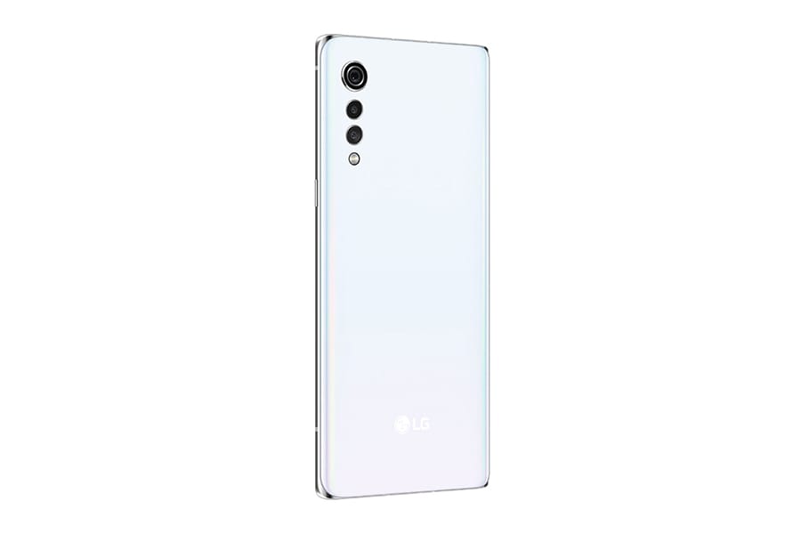 LG Velvet smartphone back view