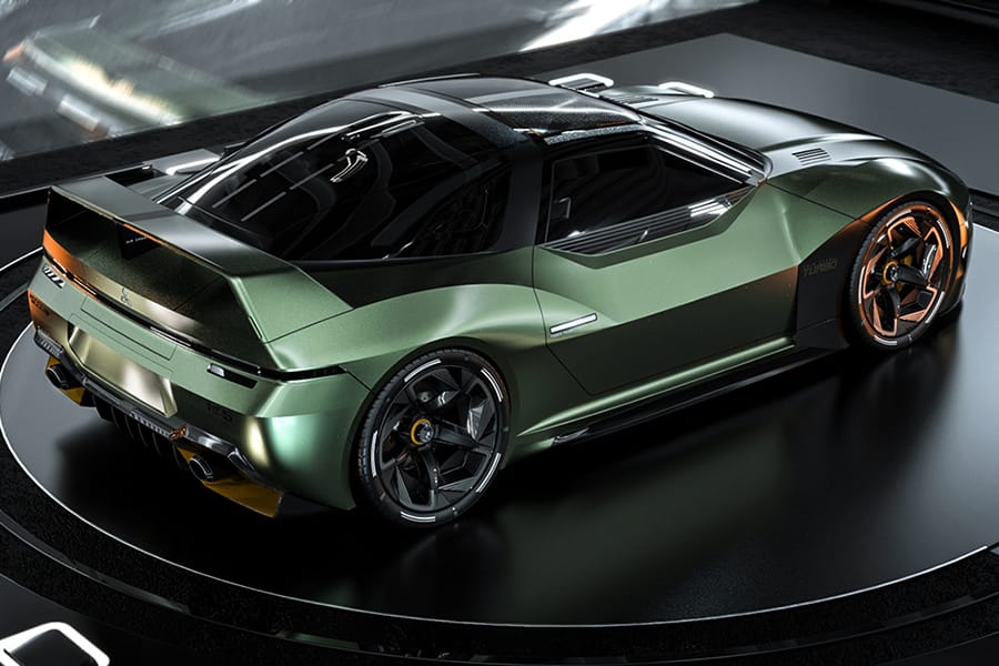 Mitsubshi 4000GT Fan Concept back view