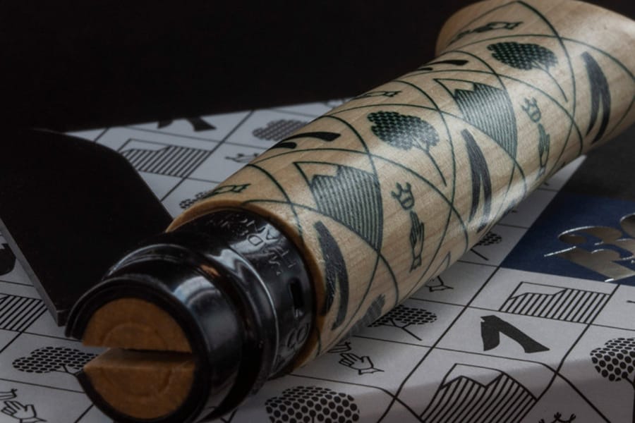 Opinel 130th Anniversary No.08 Folding Knife in table