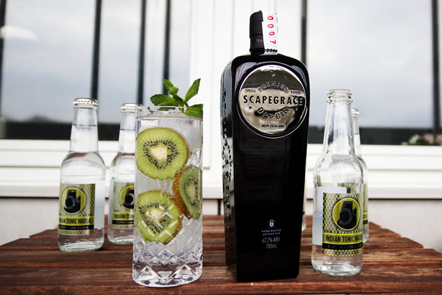 Scapegrace Gin on the table