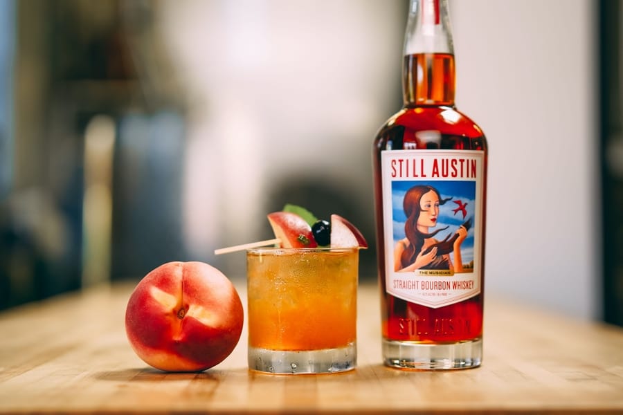 Still Austin Straight Bourbon Whiskey cocktail