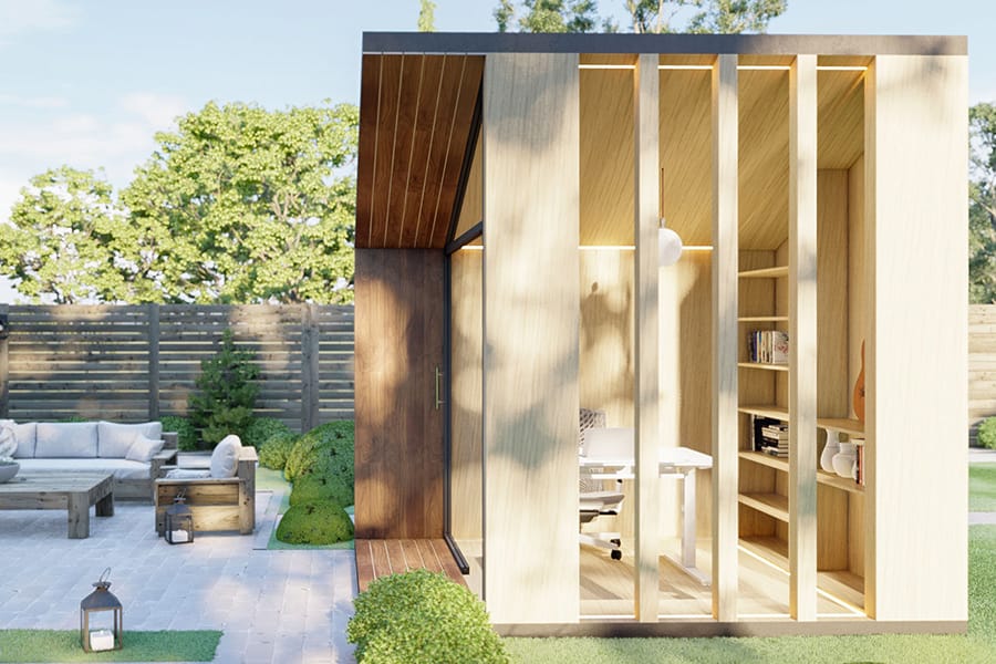 Zen Prefab Work Pod side view