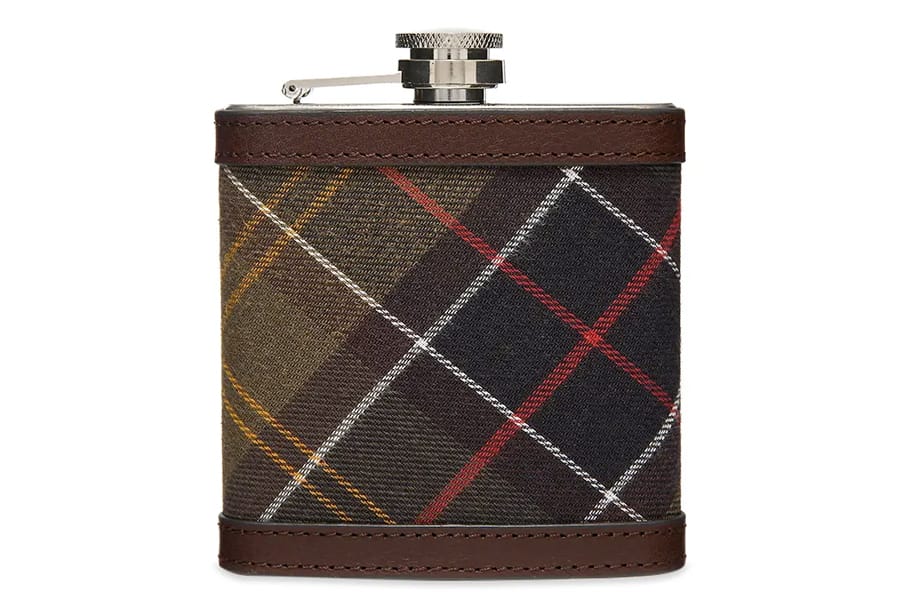 fathers day gift guide 2020 Booze hound Barbour Hip Flask