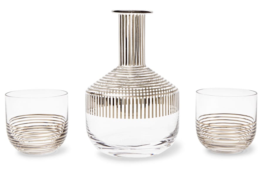 fathers day gift guide 2020 Booze hound Tom Dixon Tank Striped Whisky Set