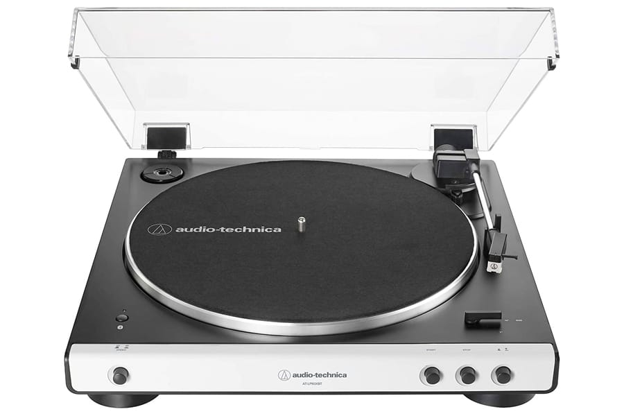 fathers day gift guide 2020 music lover Audio Technica AT LP60XBT WH Bluetooth Turntable
